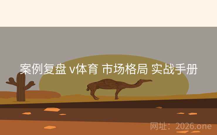 案例复盘 v体育 市场格局 实战手册
