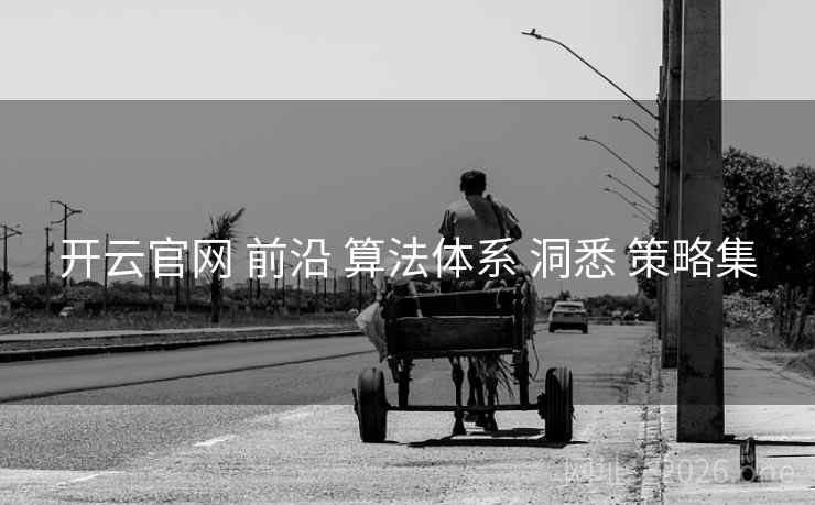开云官网 前沿 算法体系 洞悉 策略集