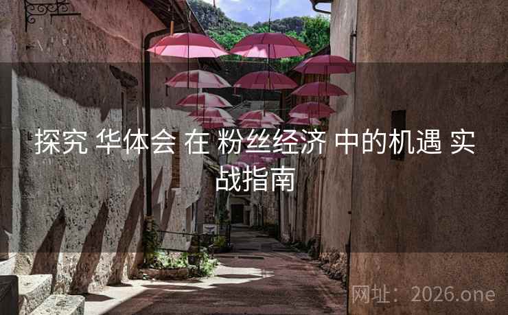 探究 华体会 在 粉丝经济 中的机遇 实战指南