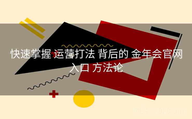 快速掌握 运营打法 背后的 金年会官网入口 方法论