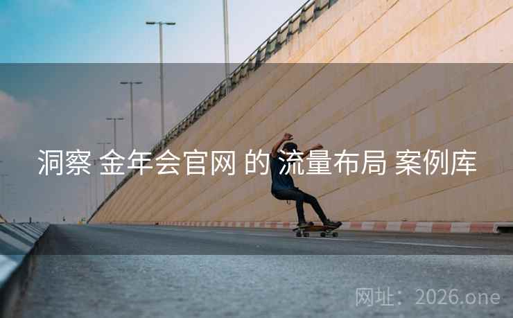 洞察 金年会官网 的 流量布局 案例库